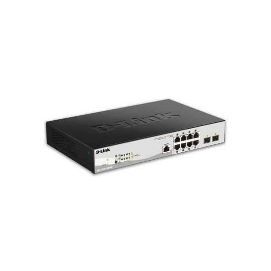 D-Link DGS-1210-10P/ME/E commutateur réseau Géré L2/L3 Gigabit Ethernet (10/100/1000) Connexion Ethernet POE Noir, Gris