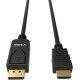 Vision TC 1MDPHDMI/BL câble vidéo et adaptateur 1 m DisplayPort HDMI Type A (Standard) Noir