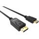 Vision TC 1MDPHDMI/BL câble vidéo et adaptateur 1 m DisplayPort HDMI Type A (Standard) Noir