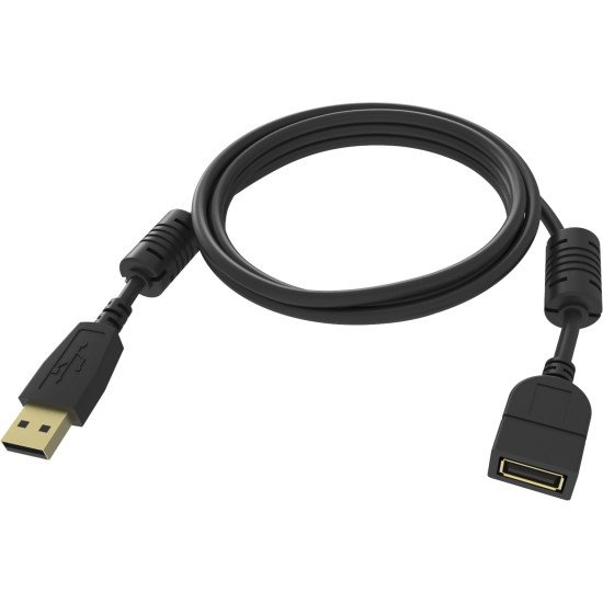 Vision TC-2MUSBEXT-BL câble USB 2 m 2.0 USB A Noir