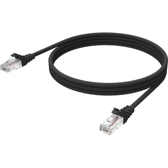 Vision TC-3MCAT6-BL câble de réseau Noir 3 m Cat6 U/UTP (UTP)