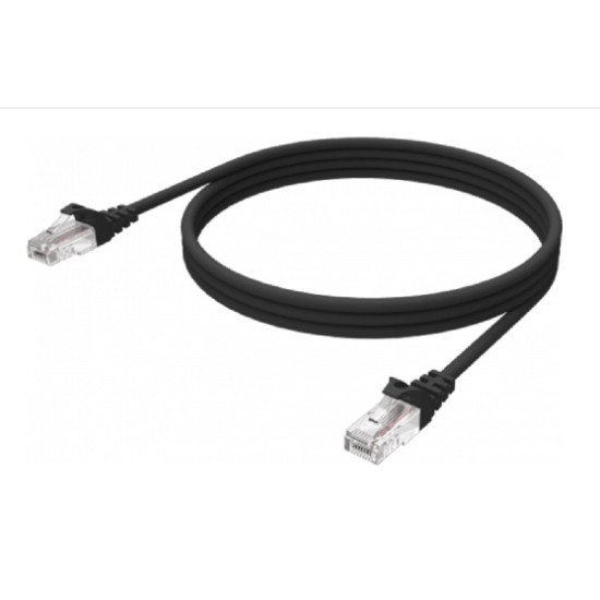 Vision TC-1MCAT6-BL câble de réseau Noir 1 m Cat6 U/UTP (UTP)