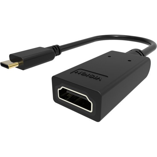 Vision TC-USBCHDMI/BL câble vidéo et adaptateur USB Type-C HDMI Type A (Standard) Noir