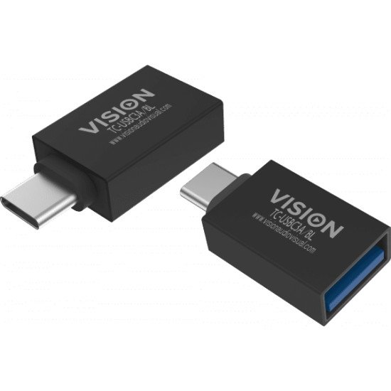 Vision TC-USBC3A/BL adaptateur et connecteur de câbles USB C USB 3.0 A