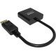 Vision TC-DPVGA/BL câble vidéo et adaptateur DisplayPort VGA (D-Sub) Noir