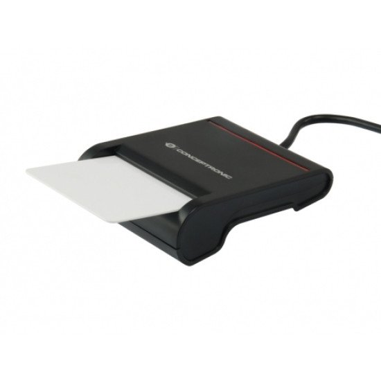 Conceptronic SCR01B lecteur de cartes à puce USB USB 2.0 Noir Conceptronic SCR01B lecteur de cartes à puce USB USB 2.0 Noir
