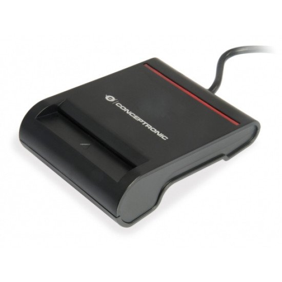 Conceptronic SCR01B lecteur de cartes à puce USB USB 2.0 Noir Conceptronic SCR01B lecteur de cartes à puce USB USB 2.0 Noir