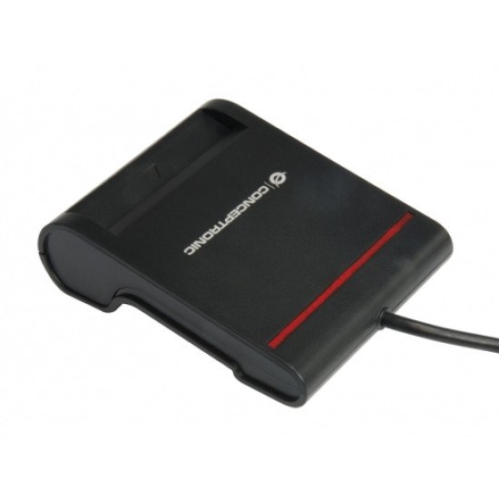 Conceptronic SCR01B lecteur de cartes à puce USB USB 2.0 Noir Conceptronic SCR01B lecteur de cartes à puce USB USB 2.0 Noir