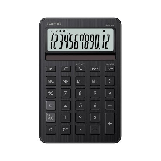 Casio MS-200DQ calculatrice Bureau Calculatrice basique Noir