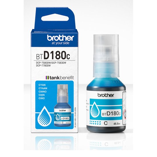 Brother BTD180C Bouteille d'encre cyan originale