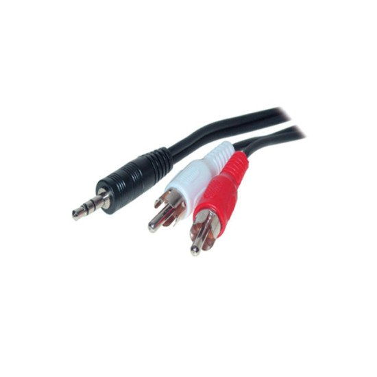 S/CONN maximum connectivity 3.5mm - 2xRCA 1.5m câble audio 1,5 m 3,5mm Noir, Rouge, Blanc