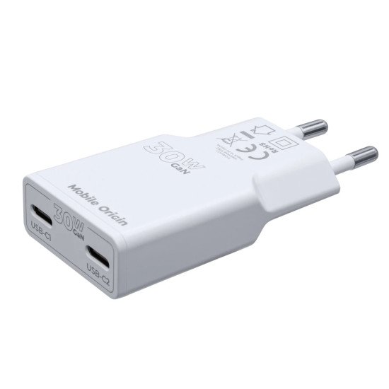 Mobile Origin MO-GAN30W-MO18 chargeur d'appareils mobiles Universel Blanc Secteur Charge rapide Intérieure