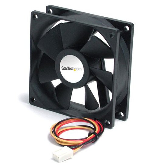 StarTech.com High Air Flow 9.25 cm Dual Ball Bearing Case Fan with TX3 Connector Boitier PC Noir