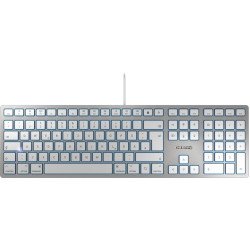 CHERRY KC 6000 SLIM FOR MAC clavier USB QWERTZ DE Argent