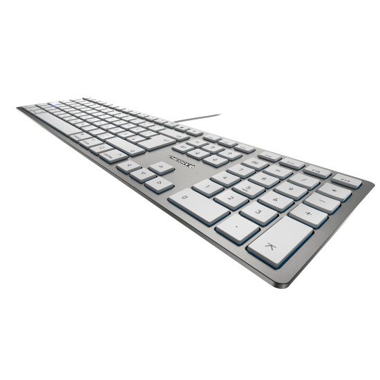 CHERRY KC 6000 SLIM FOR MAC clavier USB QWERTY Anglais britannique Argent