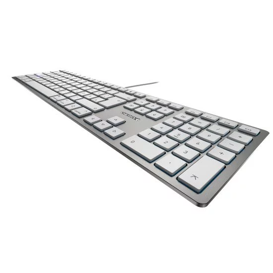 CHERRY KC 6000 SLIM FOR MAC clavier USB QWERTY Anglais britannique Argent CHERRY KC 6000 SLIM FOR MAC clavier USB QWERTY Anglais britannique Argent