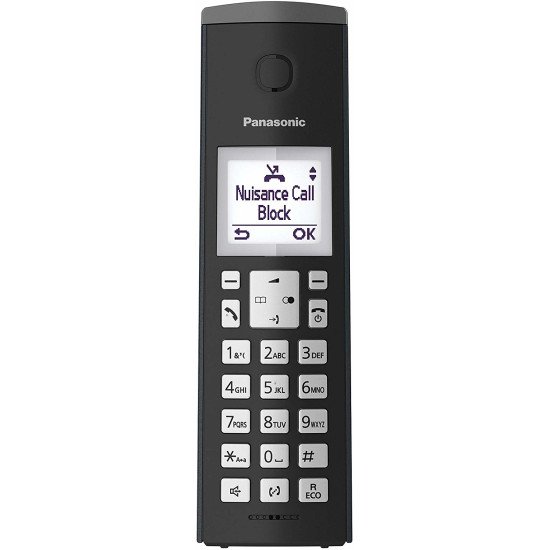 Panasonic KX-TGK220 Téléphone DECT Identification de l'appelant Noir