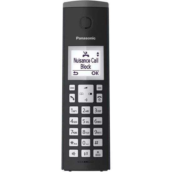 Panasonic KX-TGK220 Téléphone DECT Identification de l'appelant Noir Panasonic KX-TGK220 Téléphone DECT Identification de l'appelant Noir
