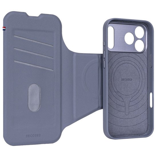 Decoded D26IPO17PDW3TSFE coque de protection pour téléphones portables 16 cm (6.3") Étui avec portefeuille Gris