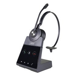 AGFEO Engage 65 Mono Casque Arceau Bureau/Centre d'appels Noir, Argent