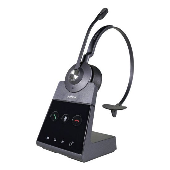 AGFEO Engage 65 Mono Casque Arceau Bureau/Centre d'appels Noir, Argent