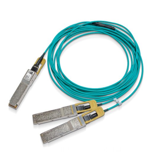 Mellanox Technologies MFS1S50-H005E câble de fibre optique 5 m QSFP56 2x QSFP56 Couleur aqua