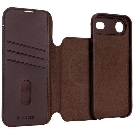 Decoded D26IPO17ADW5CN coque de protection pour téléphones portables 16,5 cm (6.5") Étui avec portefeuille Marron