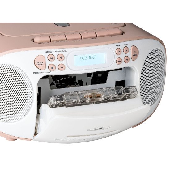 Reflexion RCR2260DAB Radio portable Blanc, Rose