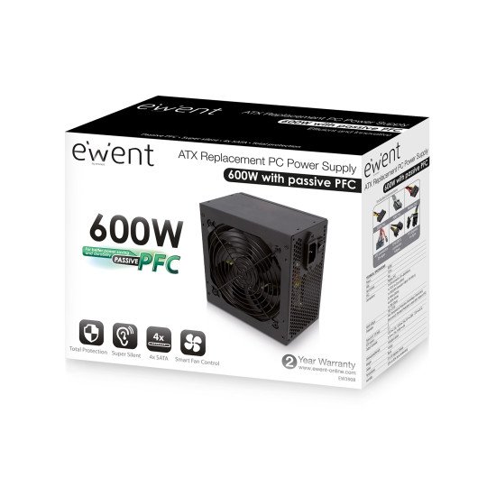 Ewent EW3908 600 W ATX Ewent EW3908 600 W ATX