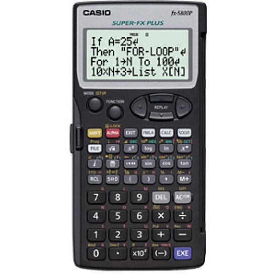 Casio FX-5800P calculatrice Poche Calculatrice scientifique Noir