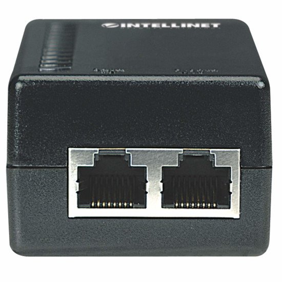 Intellinet Injecteur Power over Ethernet (PoE), 1 port, 48V DC, conforme IEEE 802.3af, Alimentation par Ethernet, garantie de 3 ans