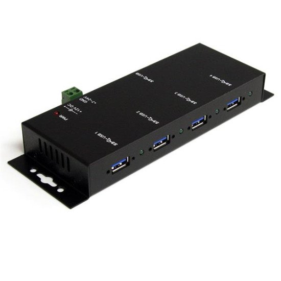 StarTech Hub USB 3.0 industriel à 4 ports - Montable