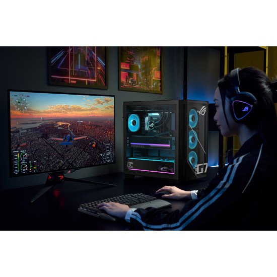 ASUS ROG G700 G700TF-07265F085W Intel Core Ultra 7 265F 32 Go DDR5-SDRAM 2 To SSD NVIDIA GeForce RTX 5070 Windows 11 Home Tower PC Noir