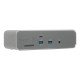 Targus DOCK230EUZ station d'accueil Avec fil Thunderbolt 5 Argent