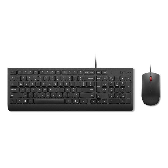 Lenovo Essential Wired Combo Black US Euro clavier Souris incluse Universel USB Noir Lenovo Essential Wired Combo Black US Euro clavier Souris incluse Universel USB Noir
