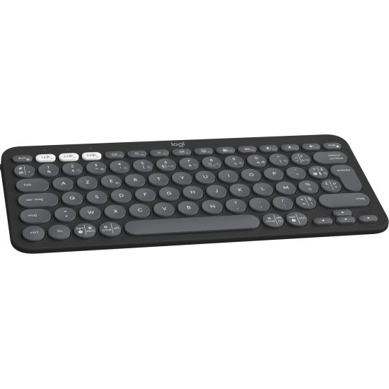 Logitech Pebble Keys 2 K380s clavier RF sans fil + Bluetooth AZERTY Français Graphite