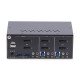 StarTech.com Switch KVM 2 Ports pour Deux Moniteurs, 4K60Hz, 2 Ports USB 5Gbps, 2 Ports USB 2.0 HID - Commutateur KVM DisplayPort avec Commutation par Touches, Conforme TAA - Protection ESD Niveau 3