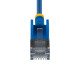 StarTech.com Câble Ethernet CAT6a Ultrafin Bleu de 15cm, Sans Accroc, FTP, Fil de Cuivre Nu Pur, Cordon Patch Réseau RJ45 fin 34AWG, Testé par Fluke Channel