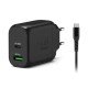 Port Designs 902065EPEU chargeur d'appareils mobiles Ordinateur portable, Tablette, Smartphone Noir Secteur Intérieure