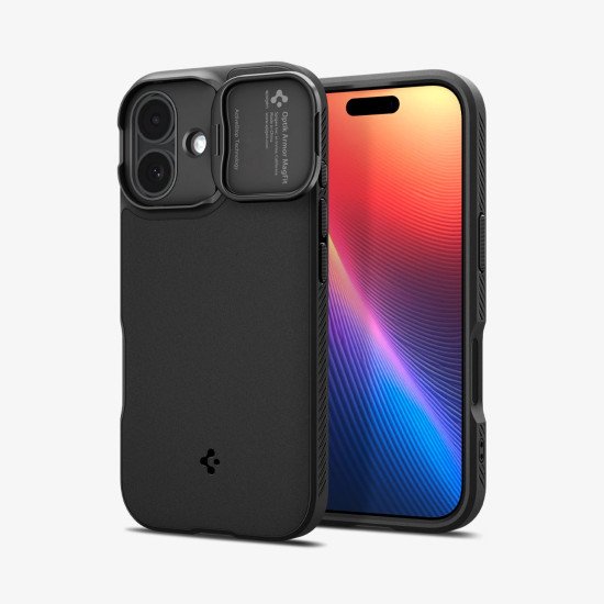 Spigen Optik Armor (Mag Fit) coque de protection pour téléphones portables 16 cm (6.3") Housse Noir