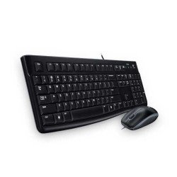 Logitech MK120 clavier USB QWERTY Pannordique Noir