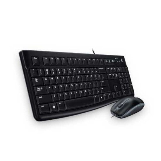 Logitech MK120 clavier USB QWERTY Pannordique Noir