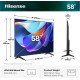 Hisense 58A6S 147,3 cm (58") 4K Ultra HD Smart TV Wifi Noir
