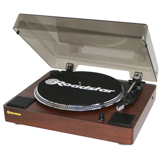 Roadstar TT-260SPK platine Tourne-disque à entraînement direct Bois Automatique