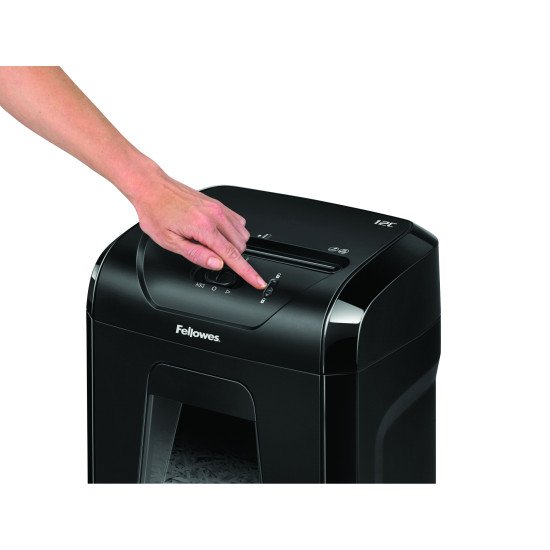 Fellowes Powershred 12C destructeur de papier Destruction croisée 22,5 cm Noir