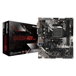 Asrock B450M-HDV R4.0 Carte mère Emplacement AM4 Micro ATX AMD B450 Asrock B450M-HDV R4.0 Carte mère Emplacement AM4 Micro ATX AMD B450