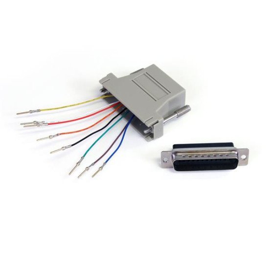 StarTech.com Adapter DB25M to RJ45F Gris