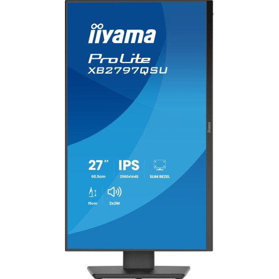 iiyama ProLite XB2797QSU-B1 écran PC 68,6 cm (27") 2560 x 1440 pixels Quad HD LED Noir