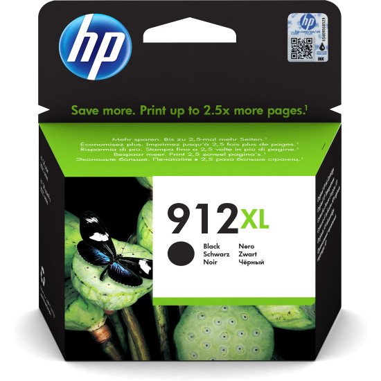 HP 912 Original Noir 1 pièce(s)