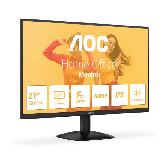 AOC B3 Q27B35E écran PC 68,6 cm (27") 2560 x 1440 pixels Quad HD LED Noir AOC B3 Q27B35E écran PC 68,6 cm (27") 2560 x 1440 pixels Quad HD LED Noir